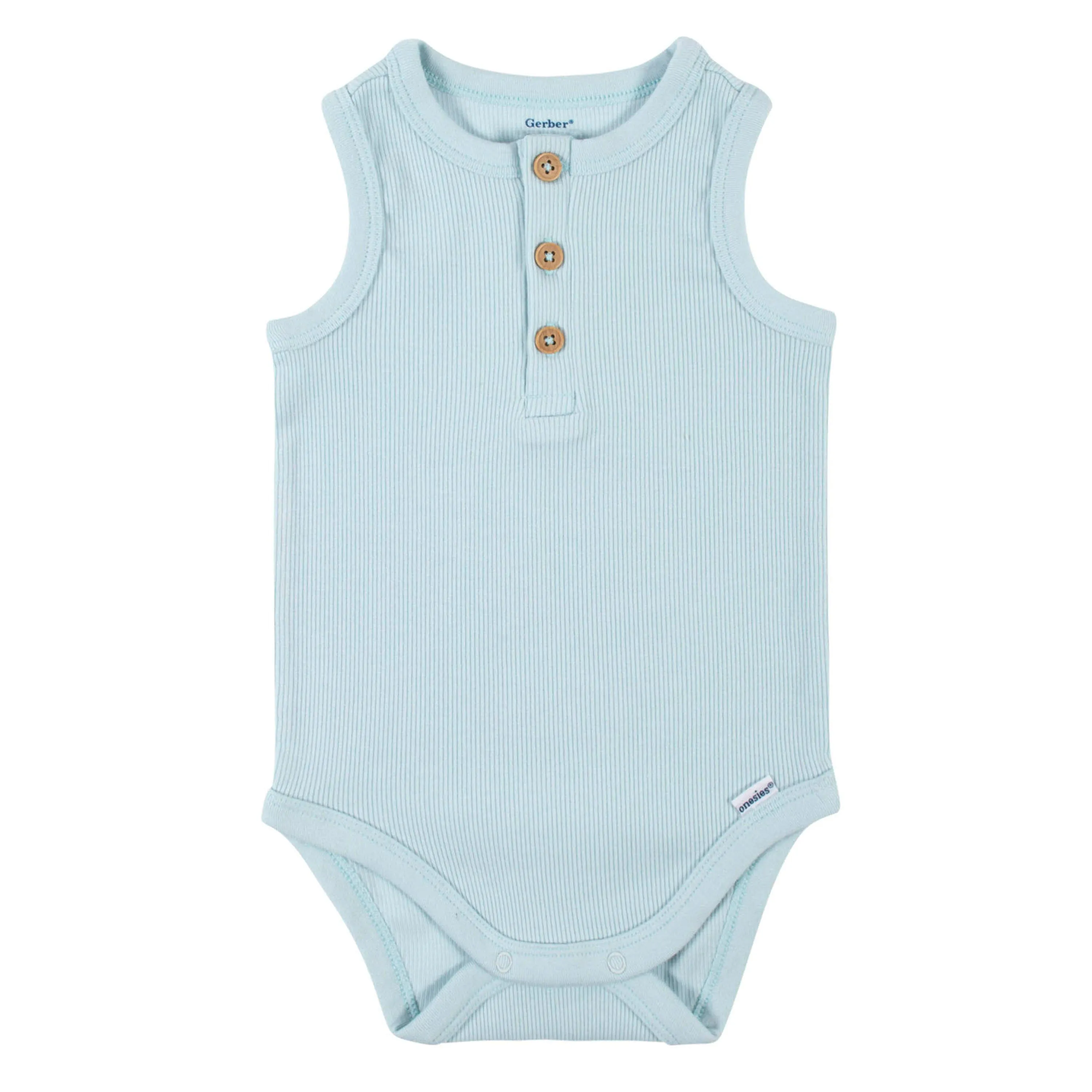 2-Pack Baby Boys Blues Sleeveless Onesies Bodysuits