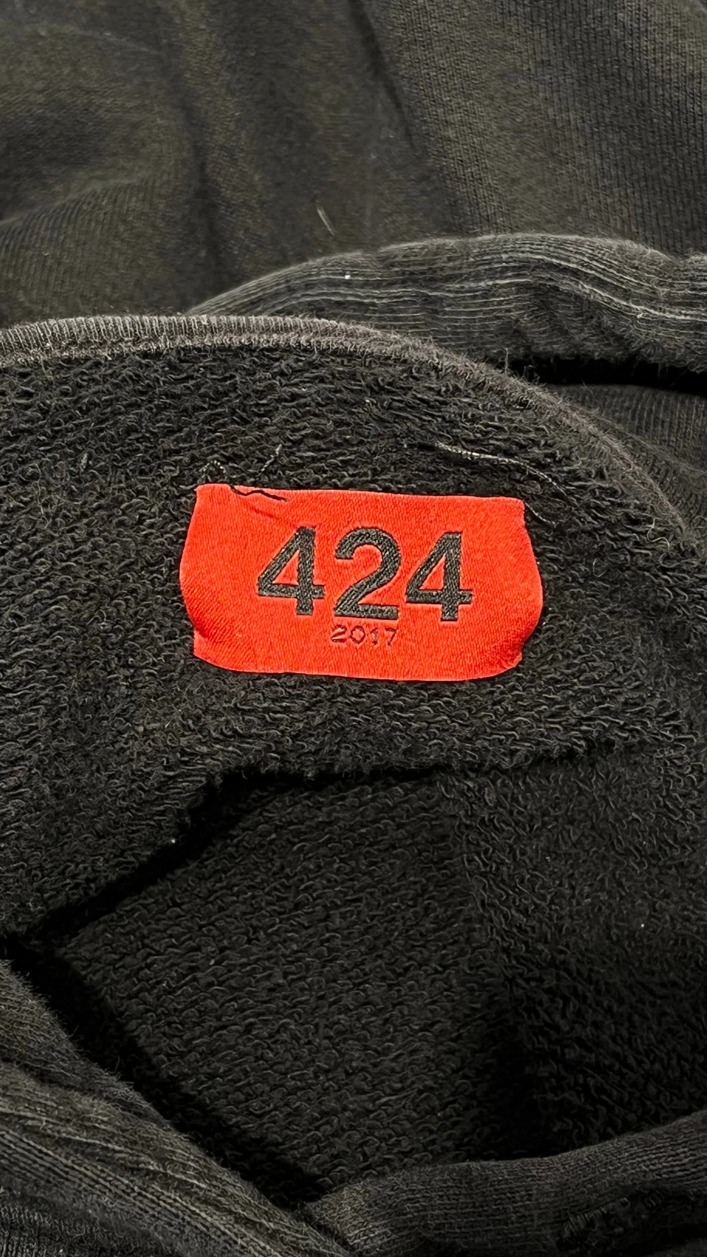 424(FourTwoFour)/Hoodie/XL/Cotton/BLK/424 embroidered