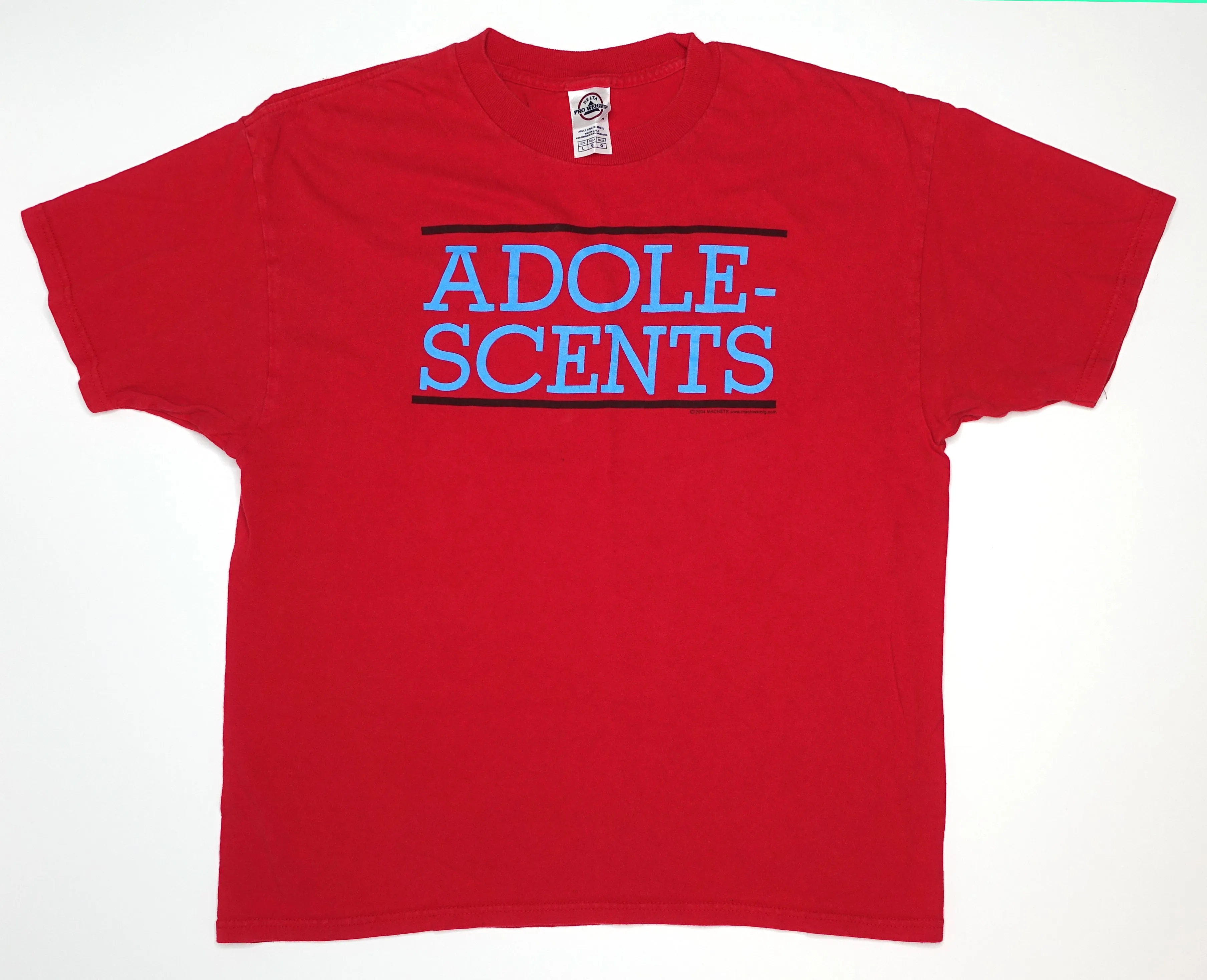 Adolescents - Bars Logo (Red) Tour Shirt Size Large