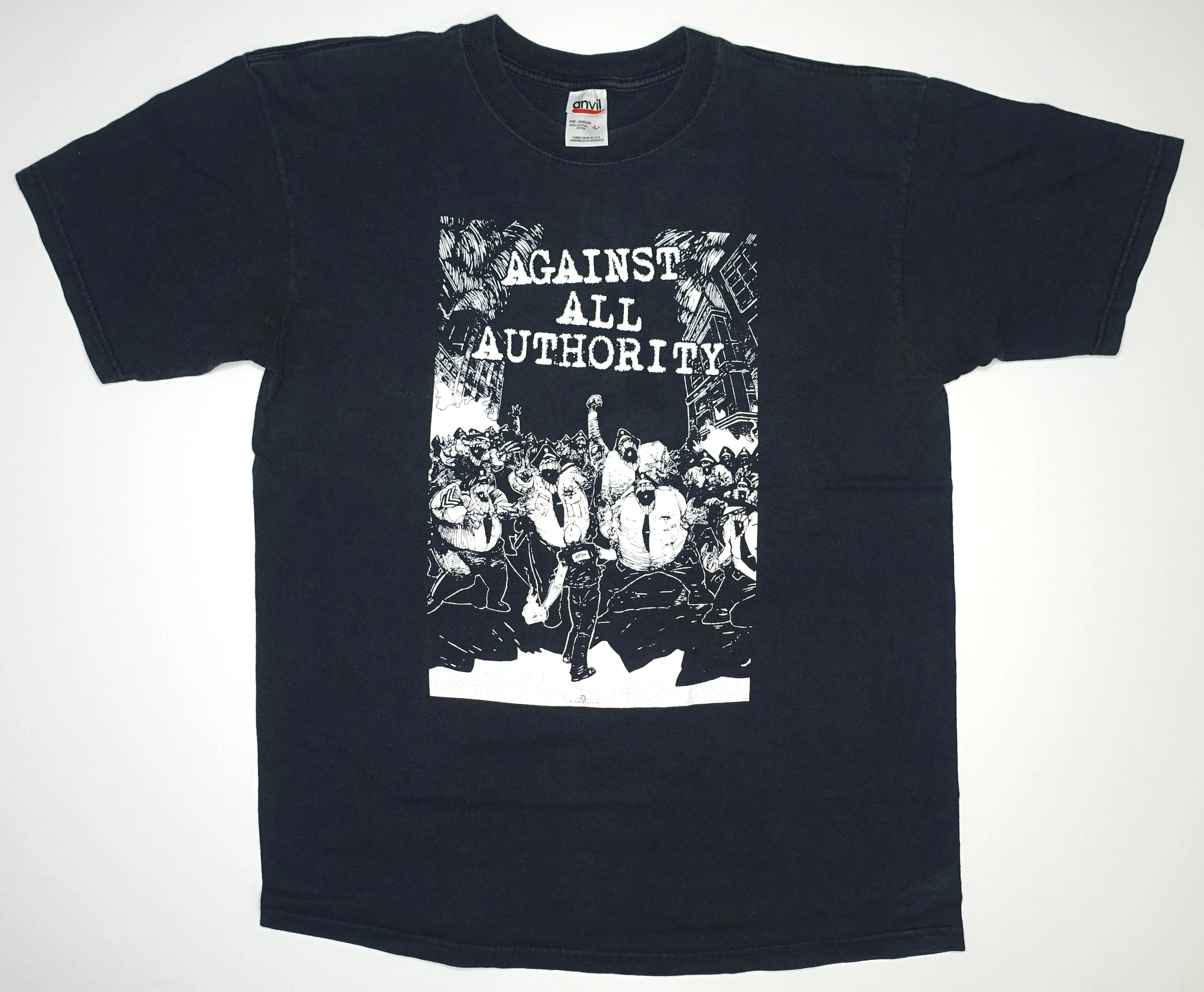 Against All Authority ‎– We All Fall Down 1998 Tour Shirt Size Large