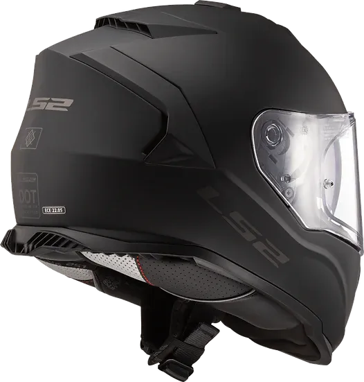 Assault Solid Full Face Motorcycle Helmet W/ SunShield Matte Black