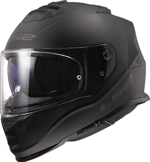 Assault Solid Full Face Motorcycle Helmet W/ SunShield Matte Black