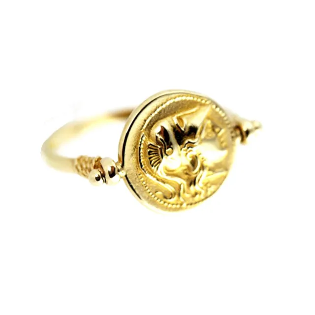 Athena Swivel 14K Gold Ring