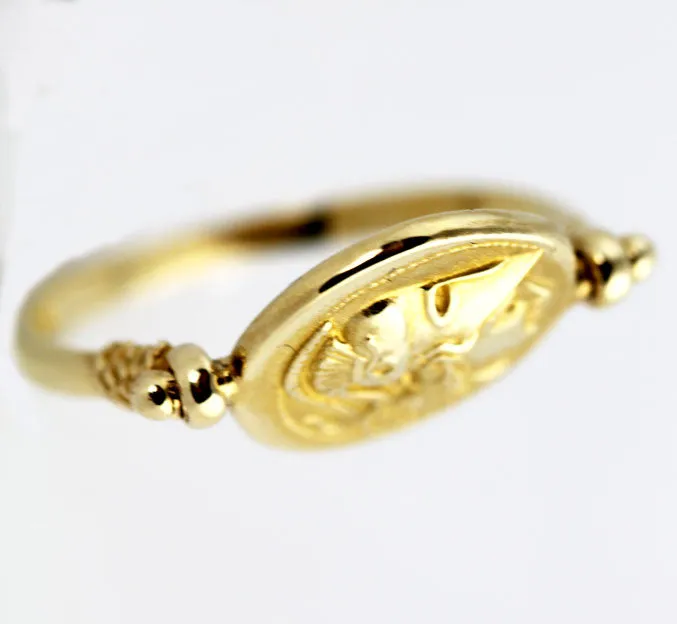 Athena Swivel 14K Gold Ring