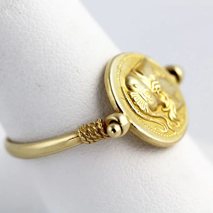 Athena Swivel 14K Gold Ring