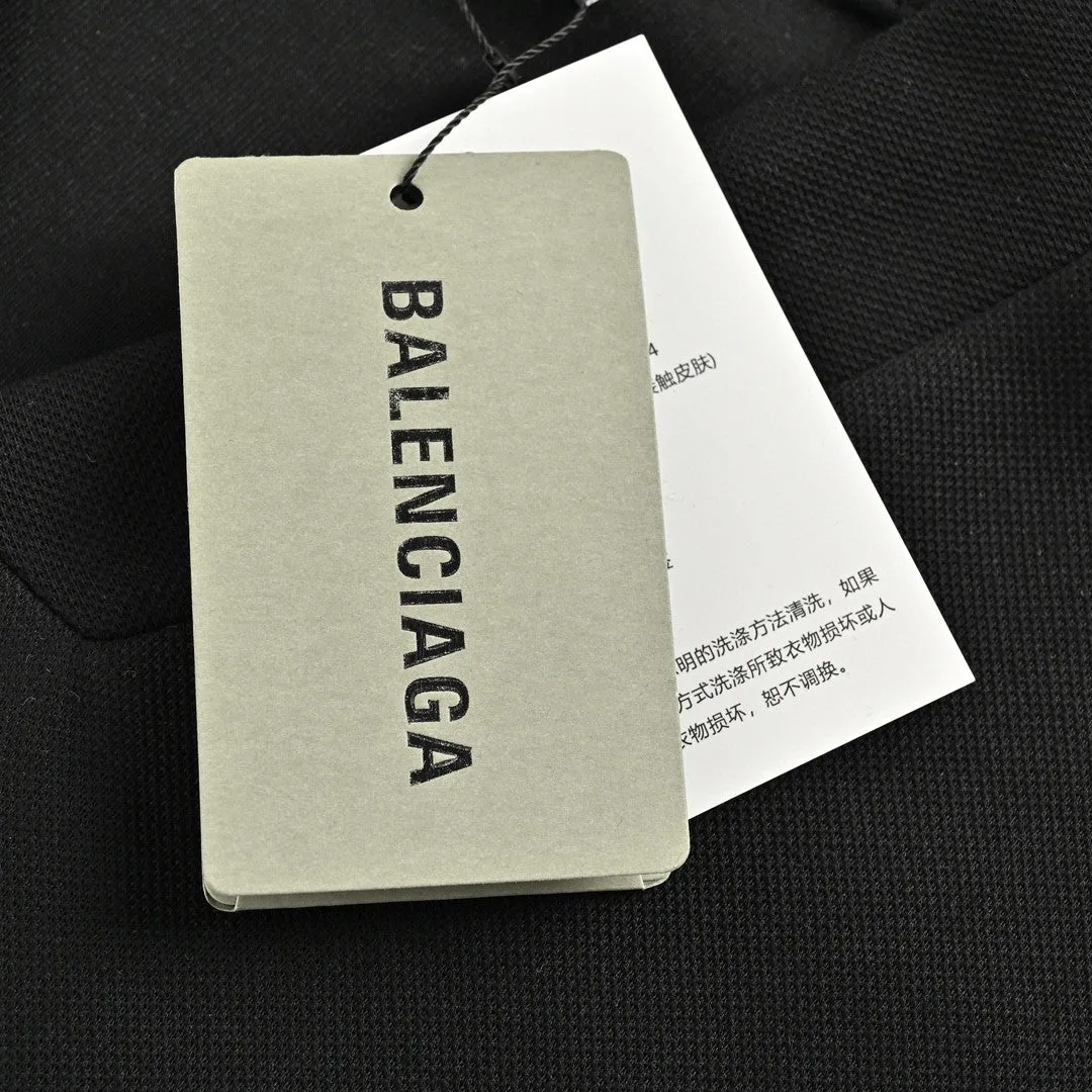 Balenciaga Long Sleeve Logo Shirt - Black