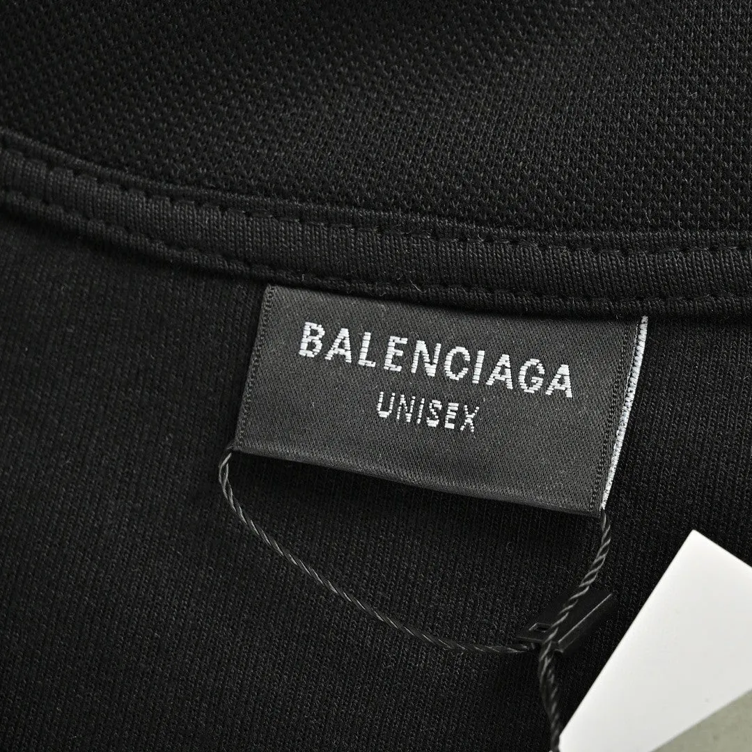 Balenciaga Long Sleeve Logo Shirt - Black