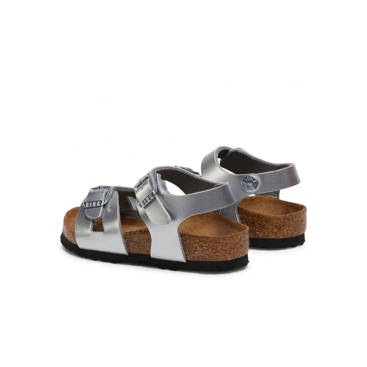 Birkenstock Rio Kids BF Electric Metallic Silver     