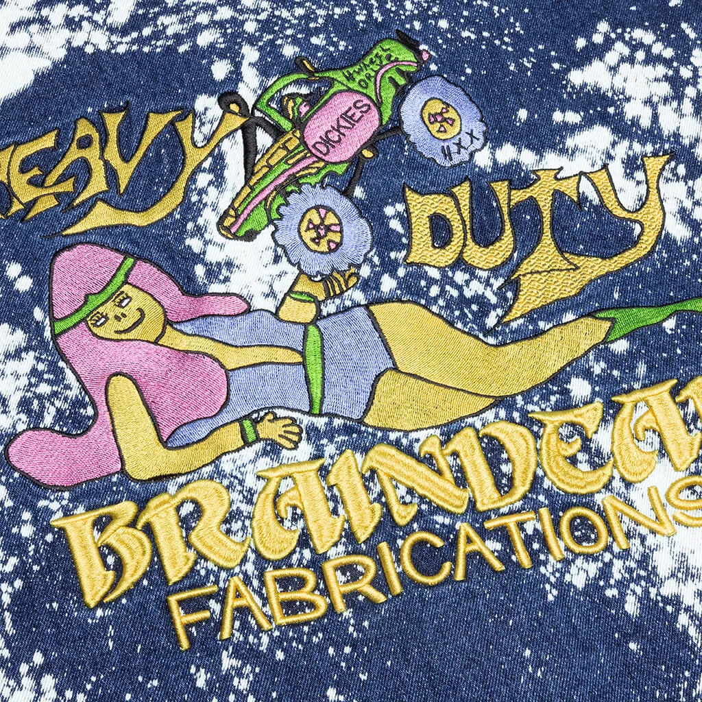 Brain Dead x Dickies Gardening Jacket - Bleach Dyed Denim