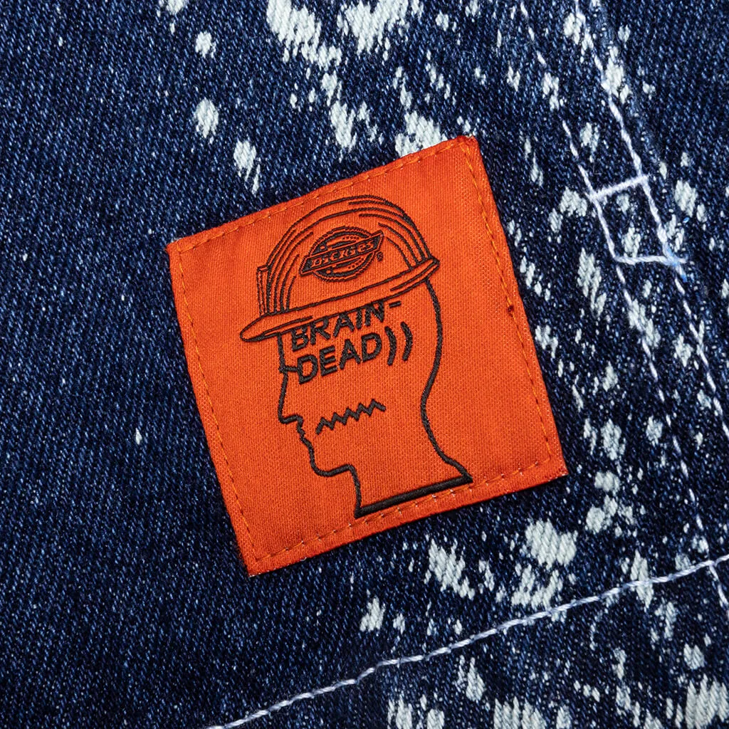 Brain Dead x Dickies Gardening Jacket - Bleach Dyed Denim