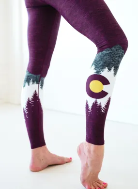 Burgundy Native Yoga Pants