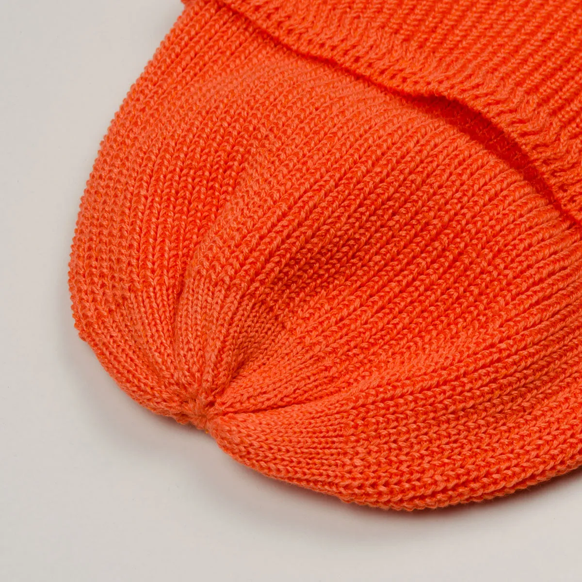 cableami - Linen Waffle Beanie - Neon Orange