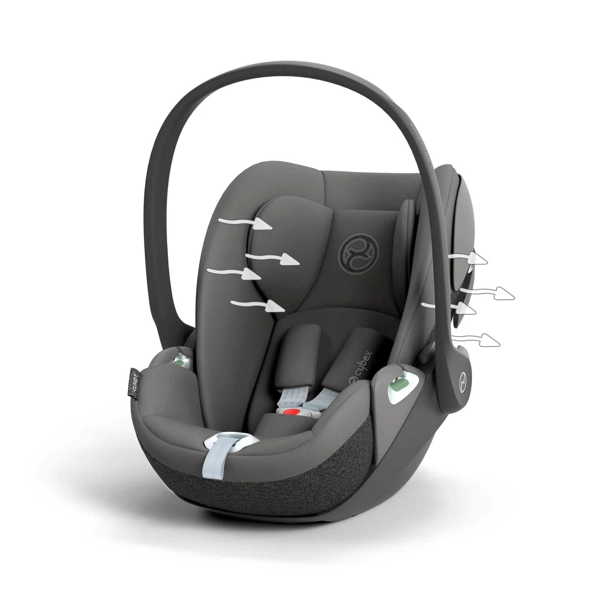 Cybex Cloud T i-Size Rotating Baby Car Seat - Mirage Grey