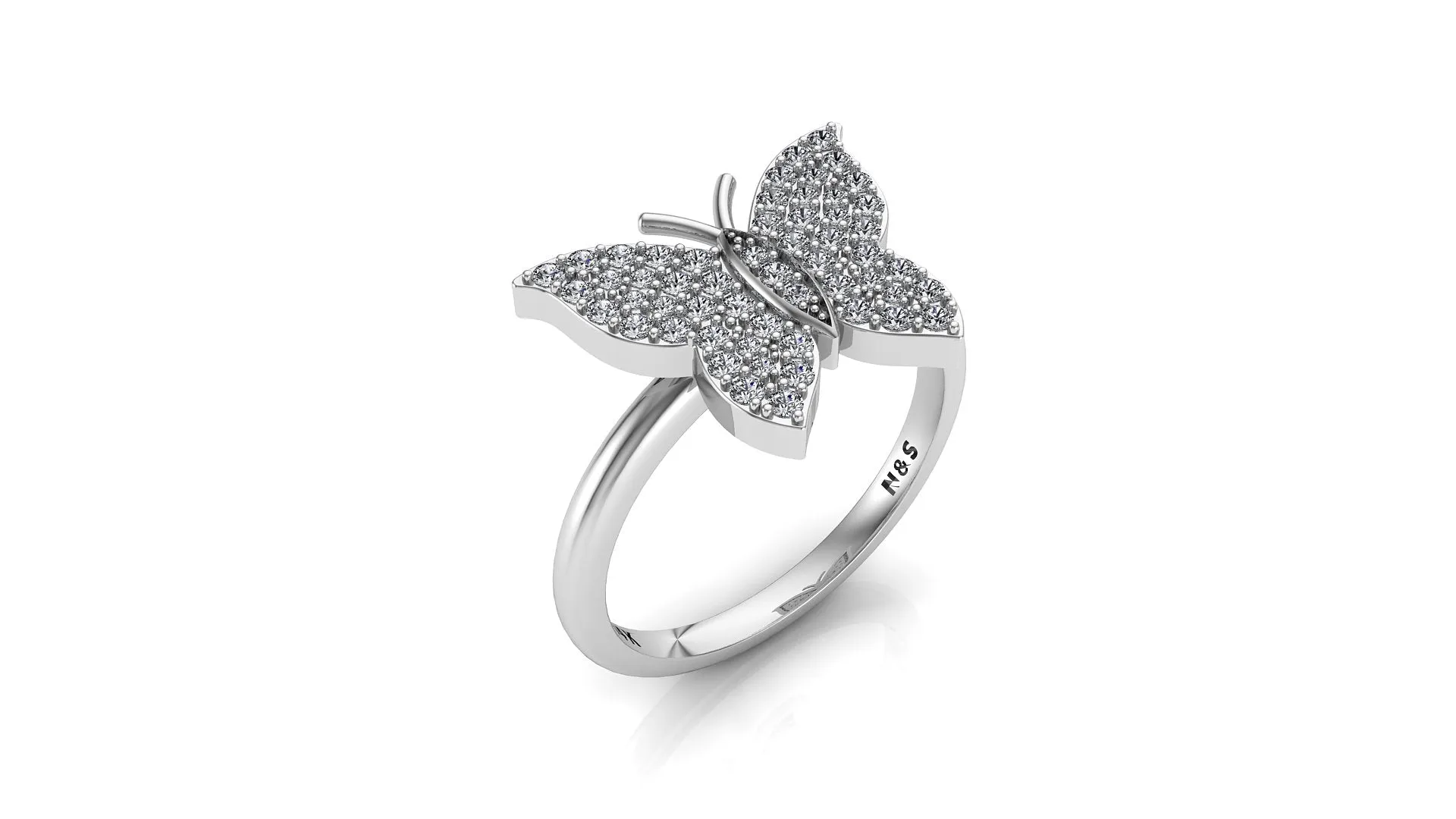 Diamond Butterfly Ring NIJ010