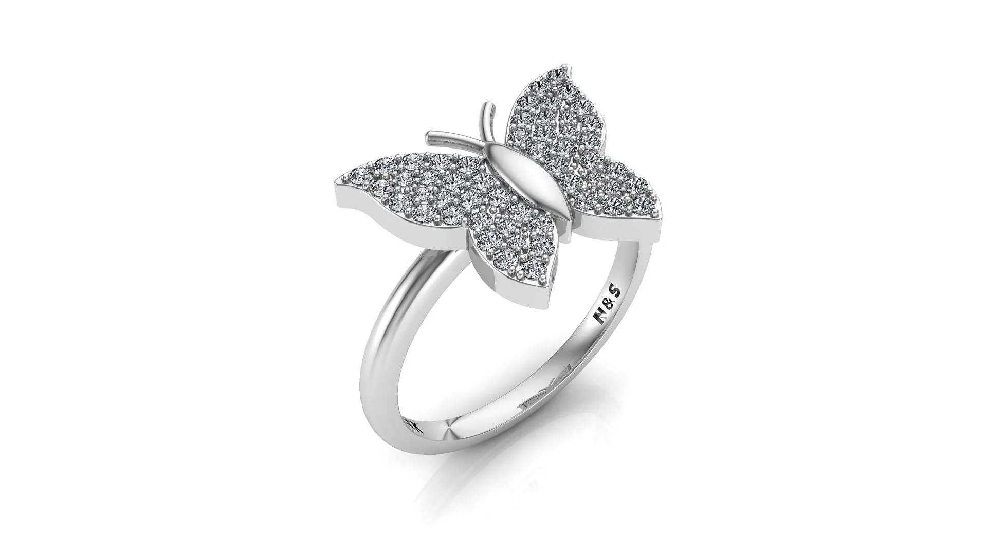 Diamond Butterfly Ring NIJ011