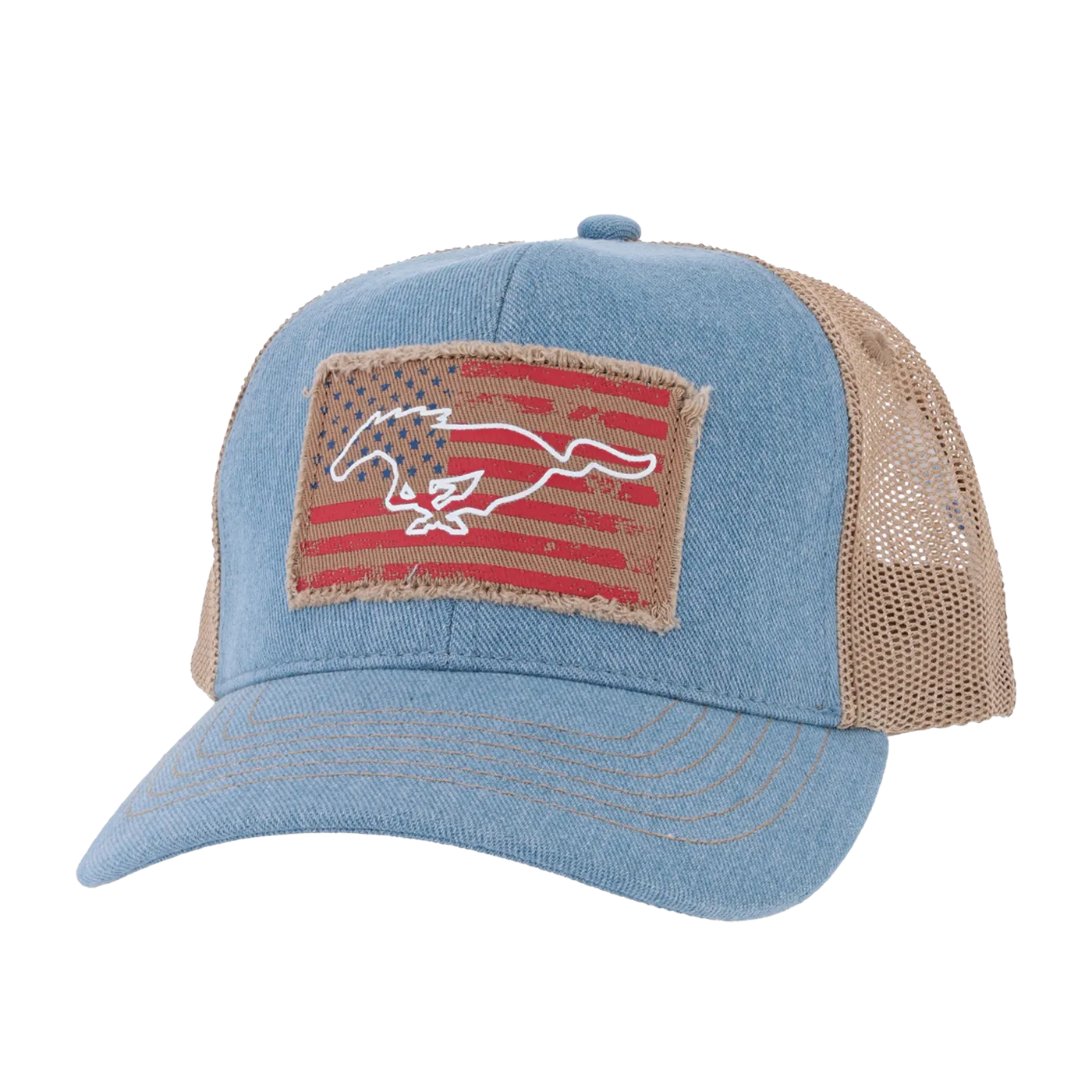 Ford Mustang Patriotic Pony Snapback Hat