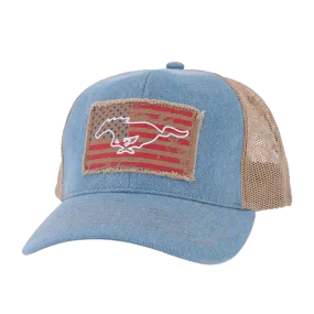 Ford Mustang Patriotic Pony Snapback Hat