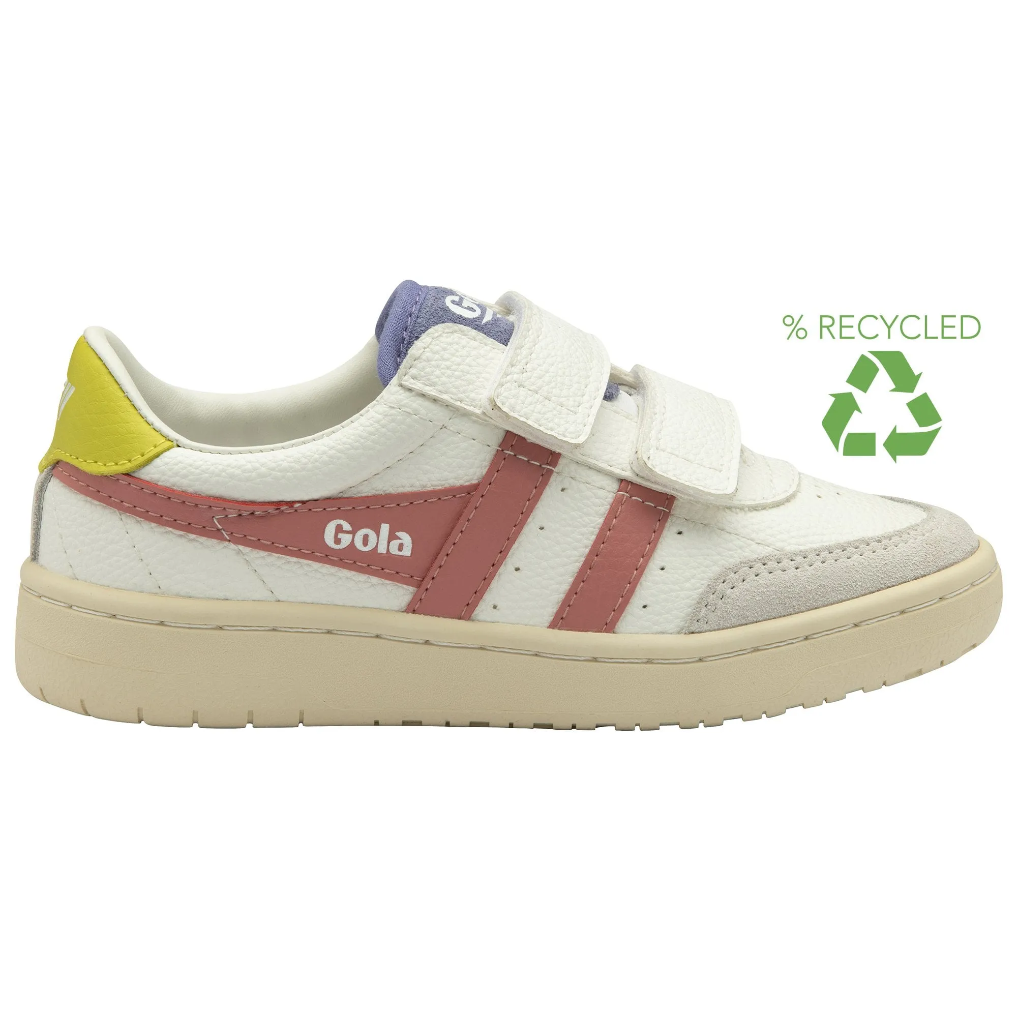 GOLA FALCON STRAP Blanc Rose Sneakers Baskets