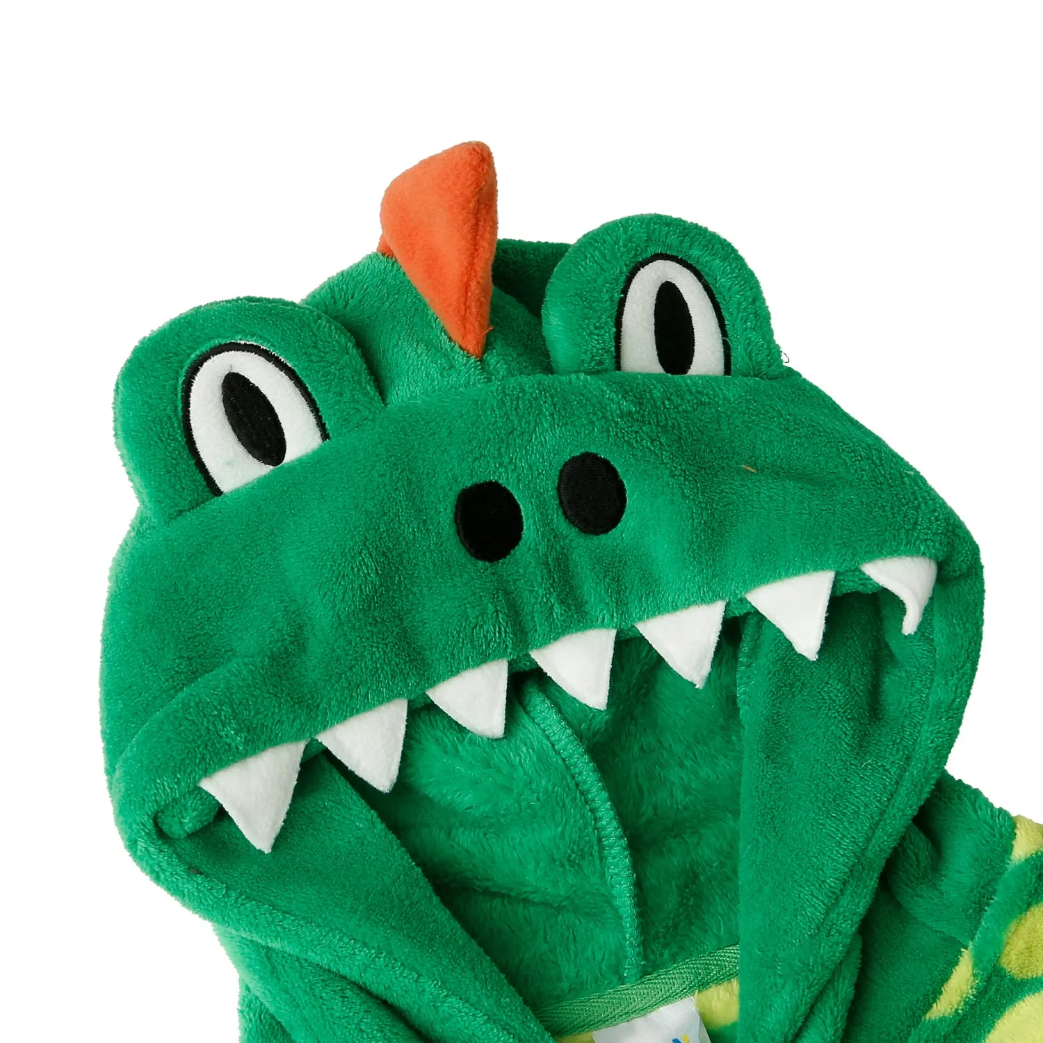 Green Pattern Boys Dinosaur Onesie