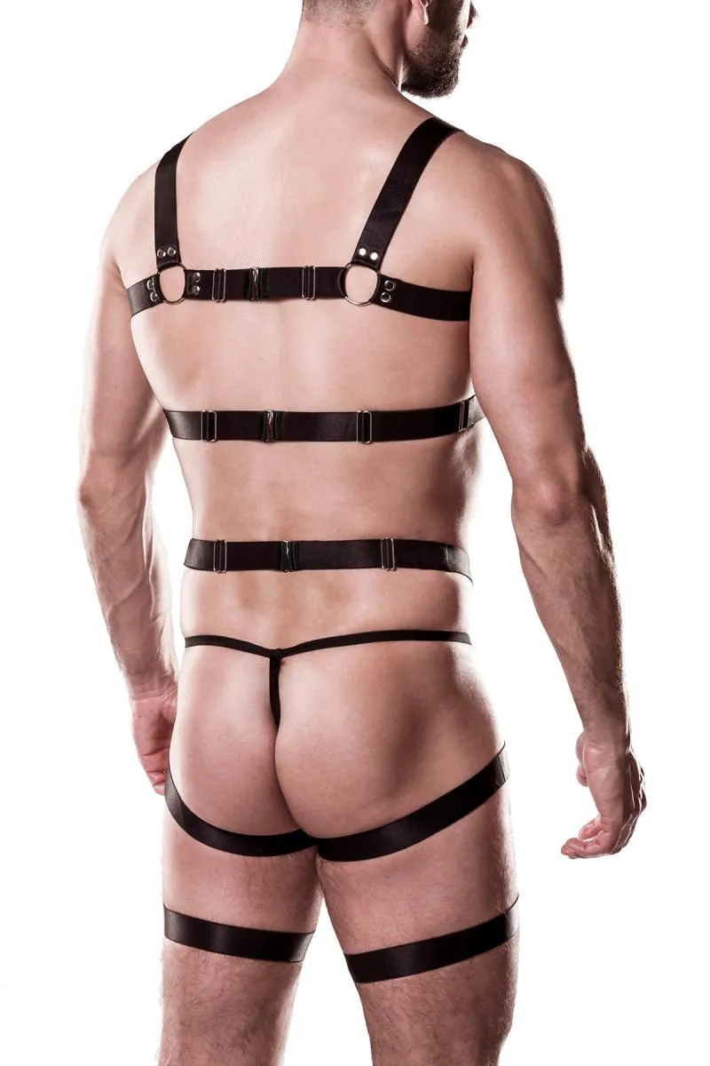 Grey Velvet Mens Harness Set 2