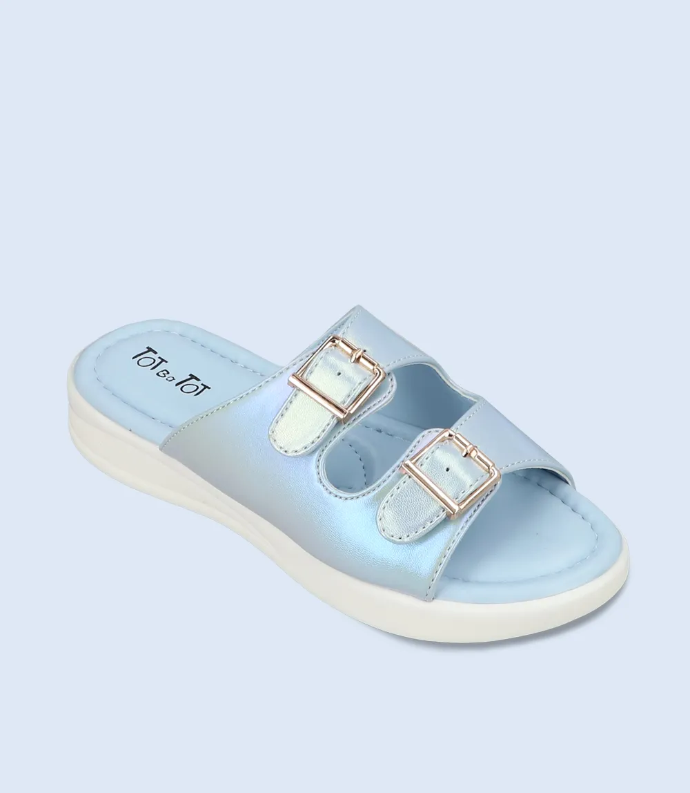 KG0105-SILVER-Girl Slipper