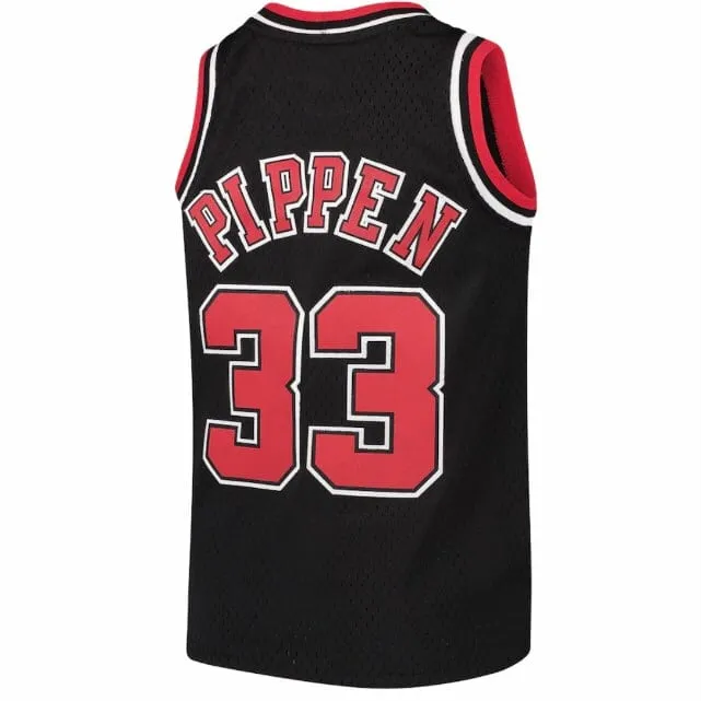 Kids Mitchell & Ness Nba Chicago Bulls Pippen Scottie Swingman Jersey (Black)