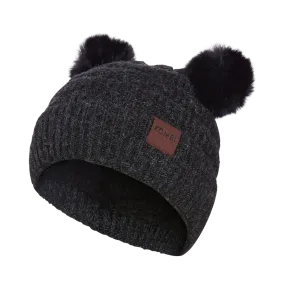 Kombi Black Cubbie Pom Pom Children's Hat