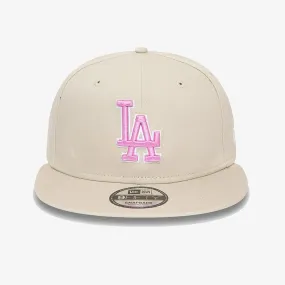 LA DODGERS MLB OUTLINE STONE 9FIFTY ADJUSTABLE CAP 'CREAM'