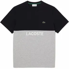 Lacoste Front Logo T Shirt (Navy Blue/Grey Chine) TH8372-51