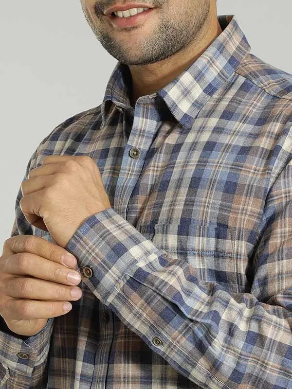 Men Checked Full Sleeve Cotton Shirt