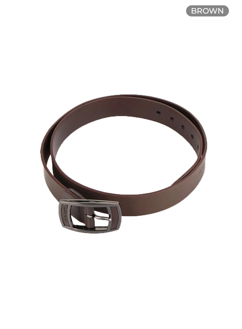 Men's Vintage Buckle Faux Leather Belt IA401