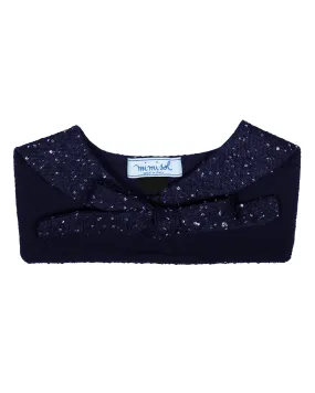 MiMiSol FW23 Dress Accessory Collar in Dark Blue