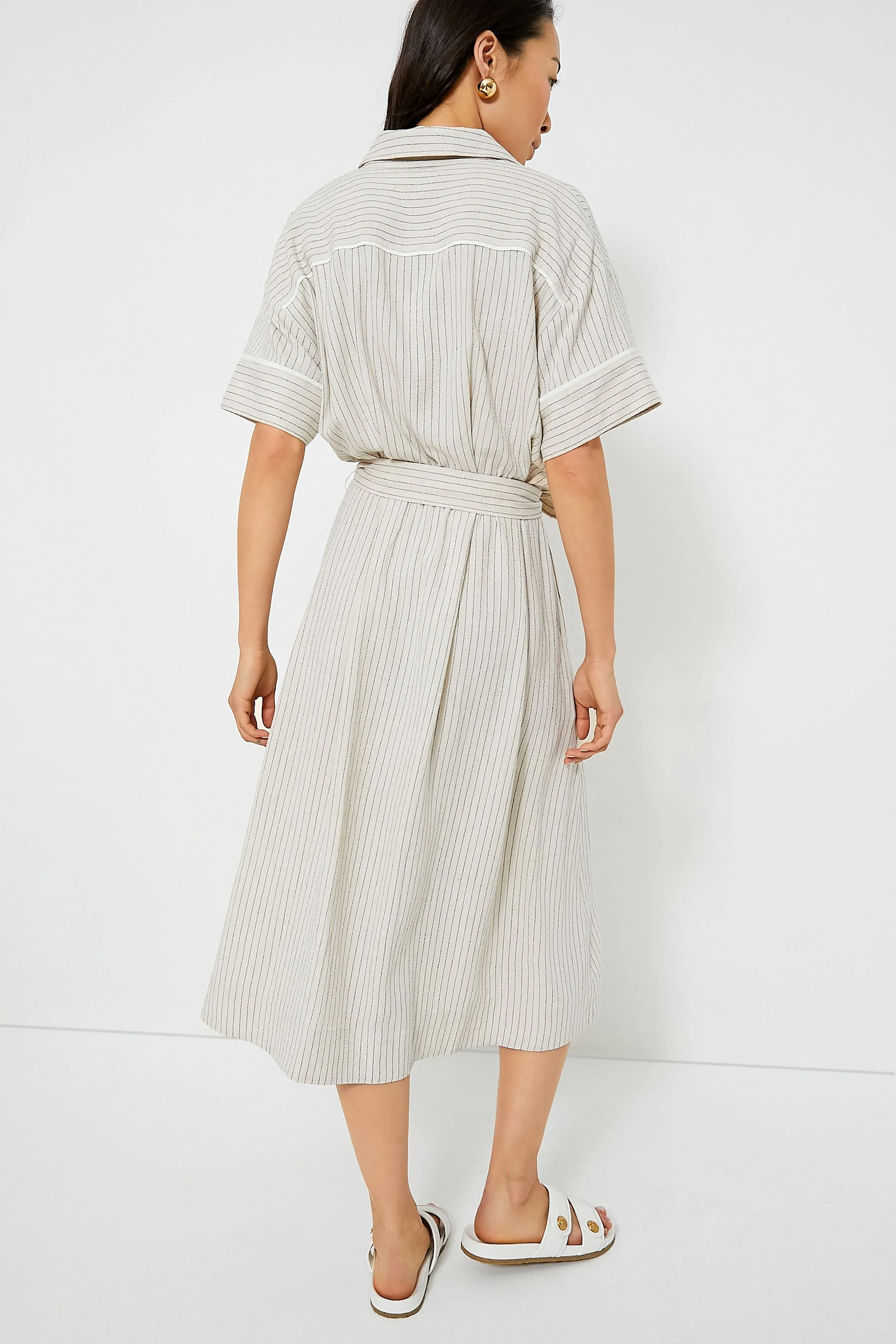 Natural Stripe Kate Dress