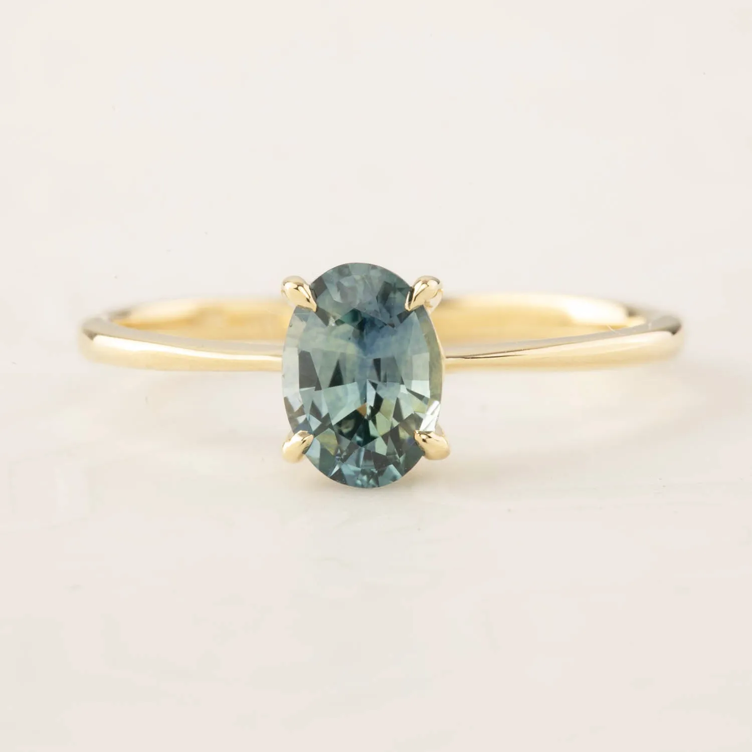 Nina Ring - 0.98ct Green Montana Sapphire (One of a kind)