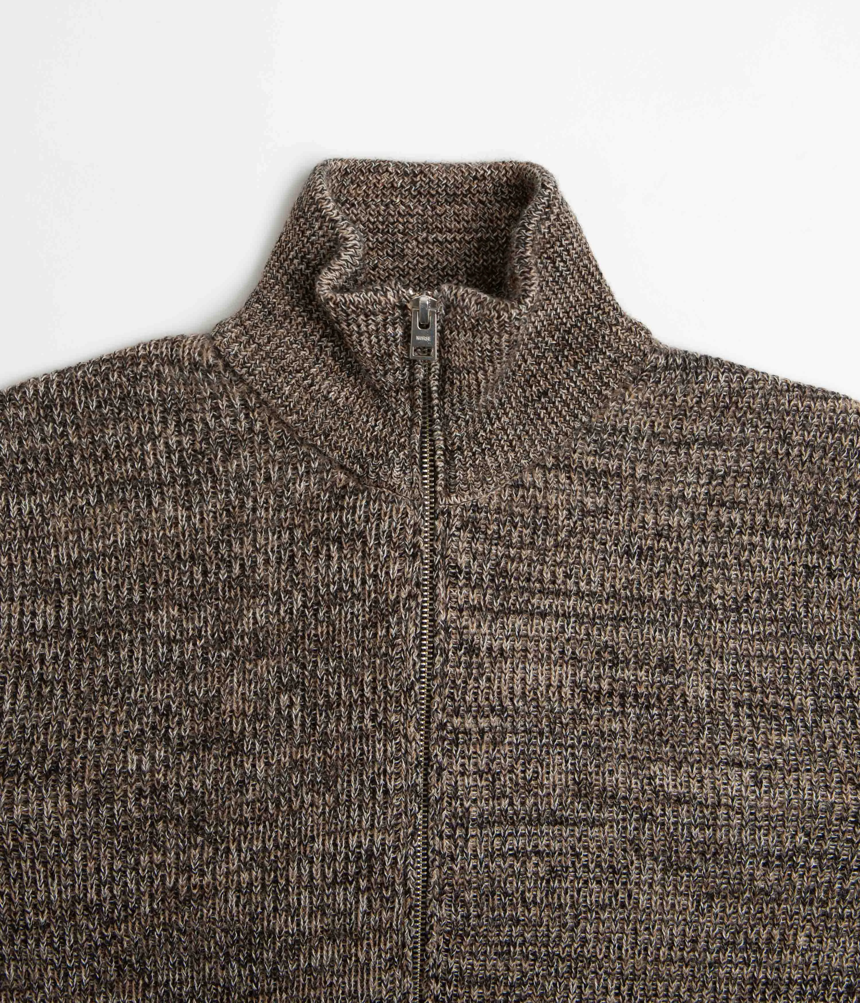 Norse Projects Hagen Full Zip Jacket - Camel