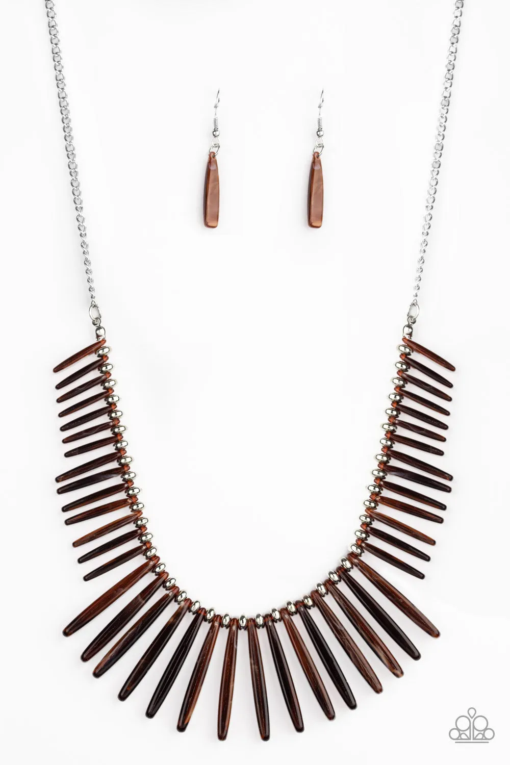 Paparazzi Necklace ~ Out of My Element - Brown