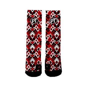 Peters Township Girls Lacrosse Club Geo Socks