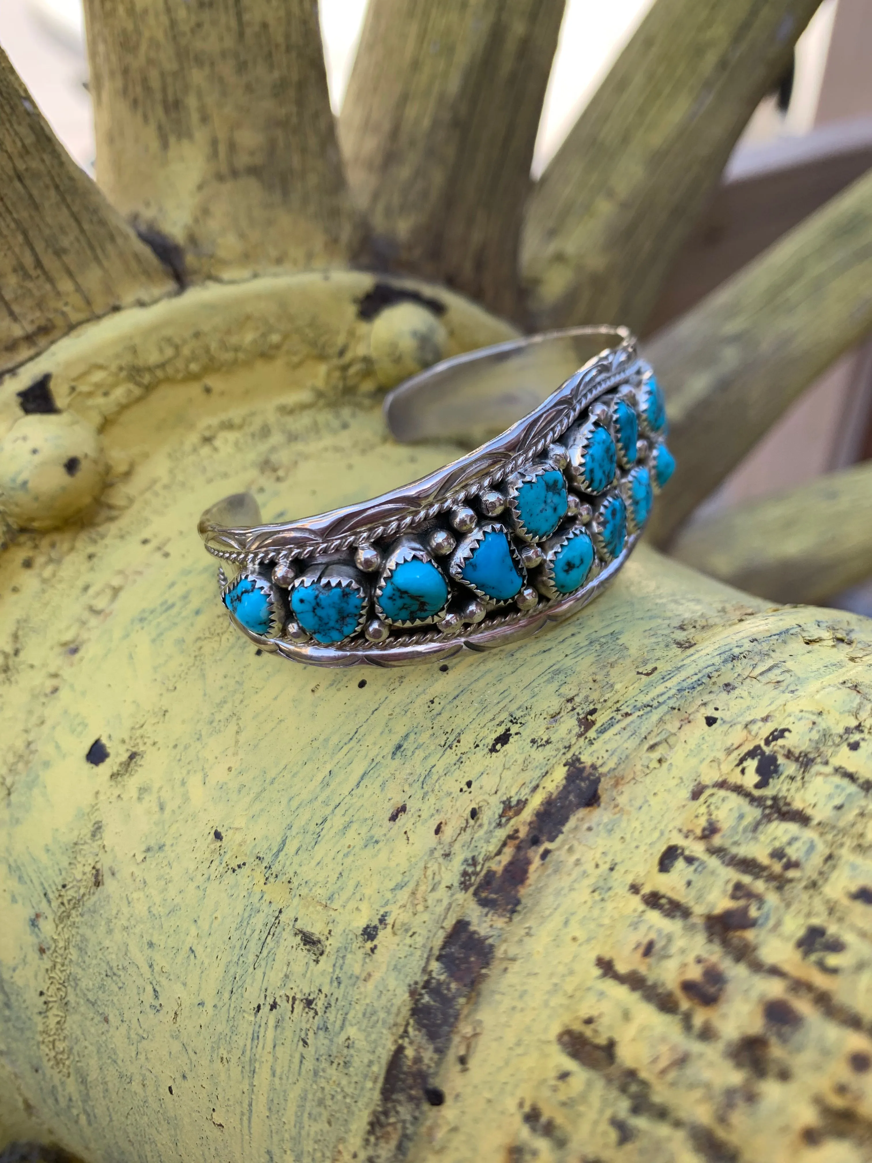 Sleeping Beauty Nugget Turquoise cuff