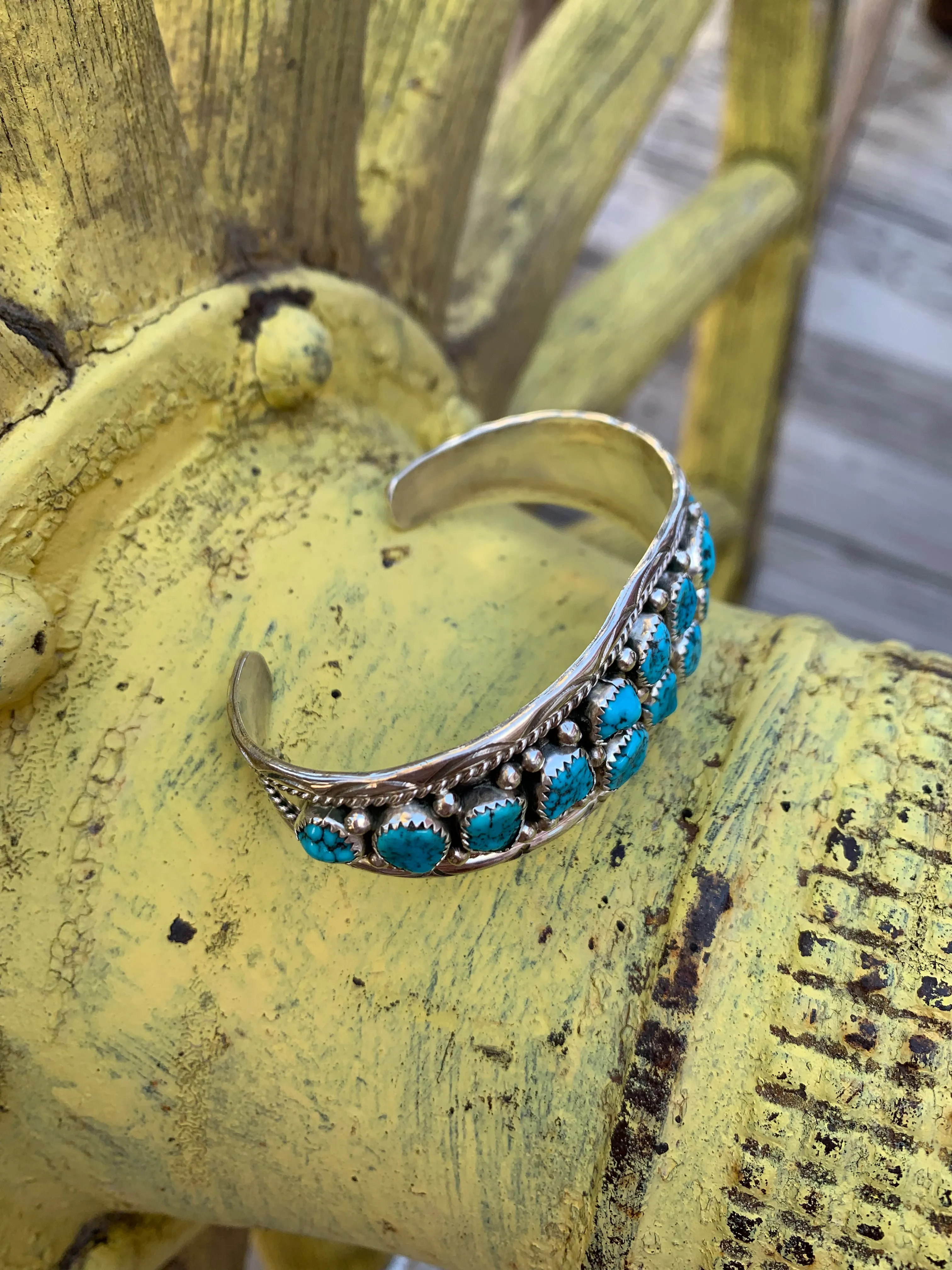 Sleeping Beauty Nugget Turquoise cuff