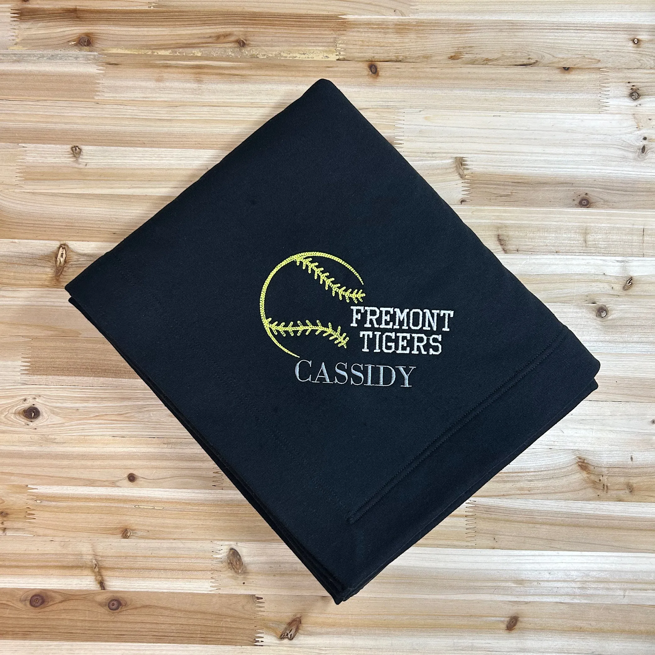 Softball Team Personalized Stadium Blanket