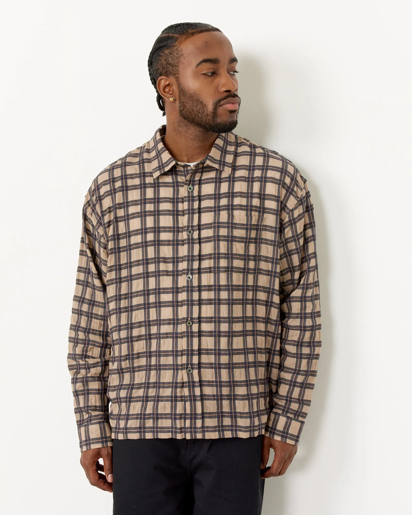 Sonoma Plaid Shirt in Tan