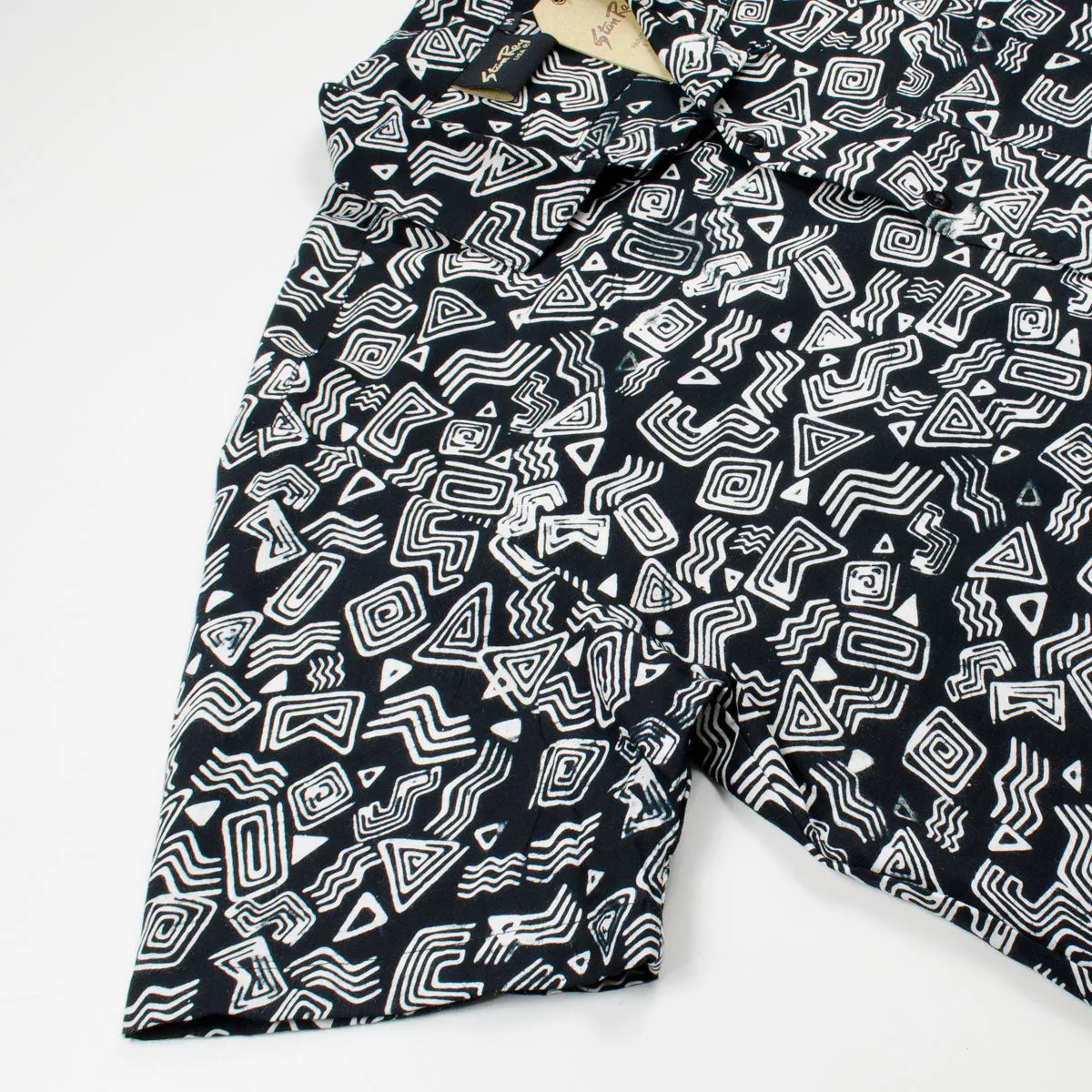 Stan Ray - Short-Sleeved Shirt - Tom Tom Batik Black