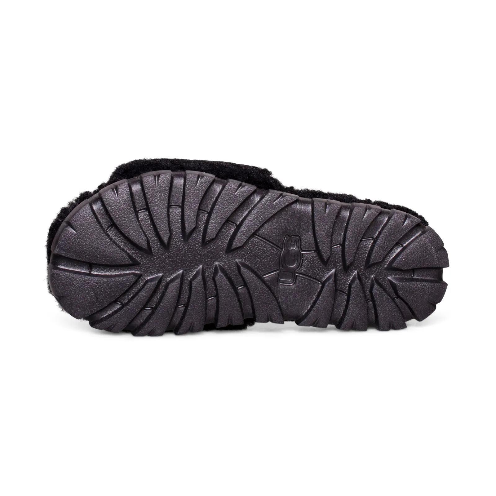 UGG Cozetta Curly Black Slippers - Women's