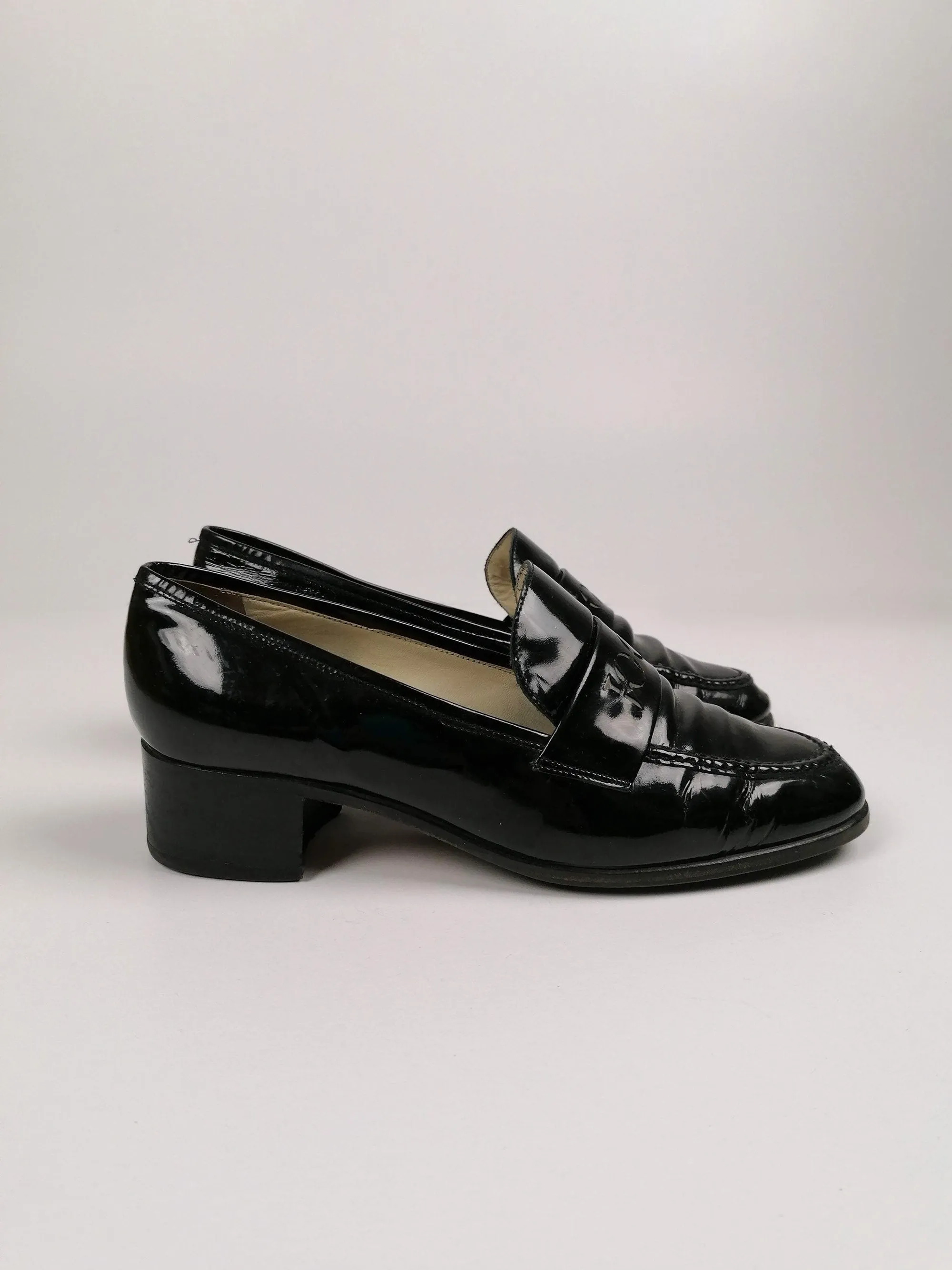 Vintage 90's JOOP! Patent Leather Loafers -  Size EU 38 / UK 5.5 / us 7.5