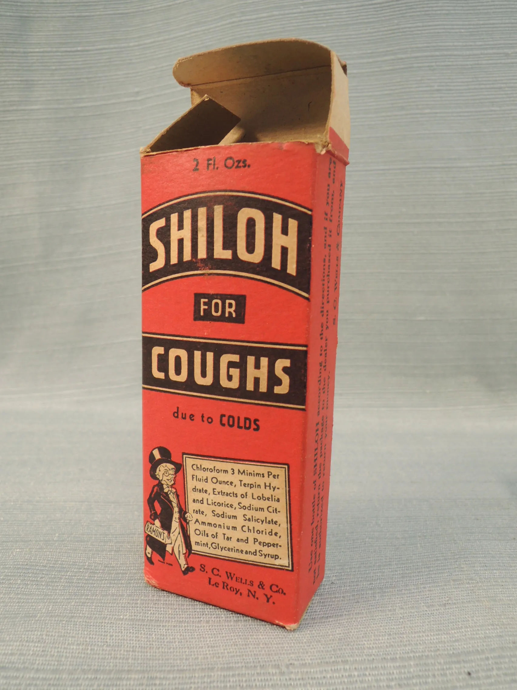 Vintage Patent Medicine - Shiloh for Coughs - Good Vintage Condition