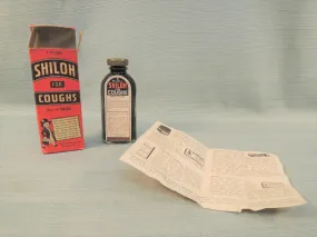 Vintage Patent Medicine - Shiloh for Coughs - Good Vintage Condition