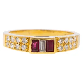 Vintage Ruby & Diamond Ring