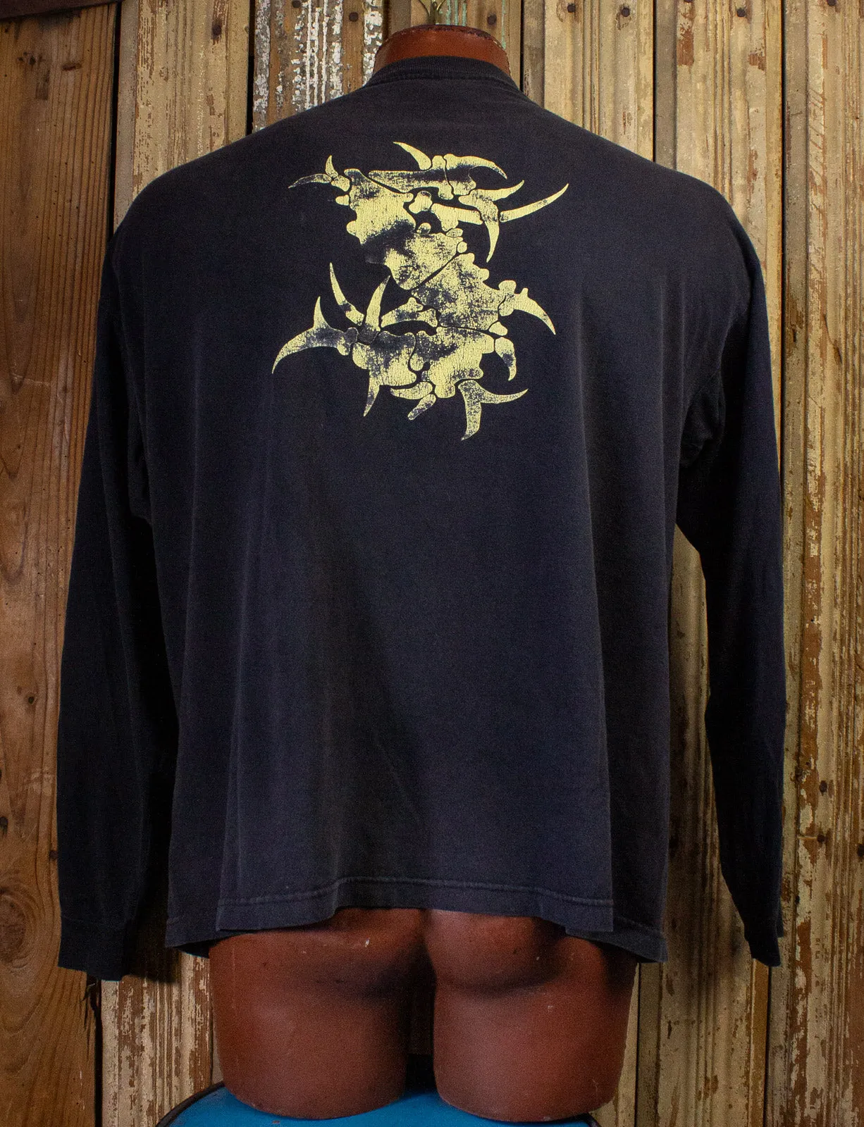 Vintage Sepultura Skull Long Sleeve Concert T Shirt 1996 Black XL