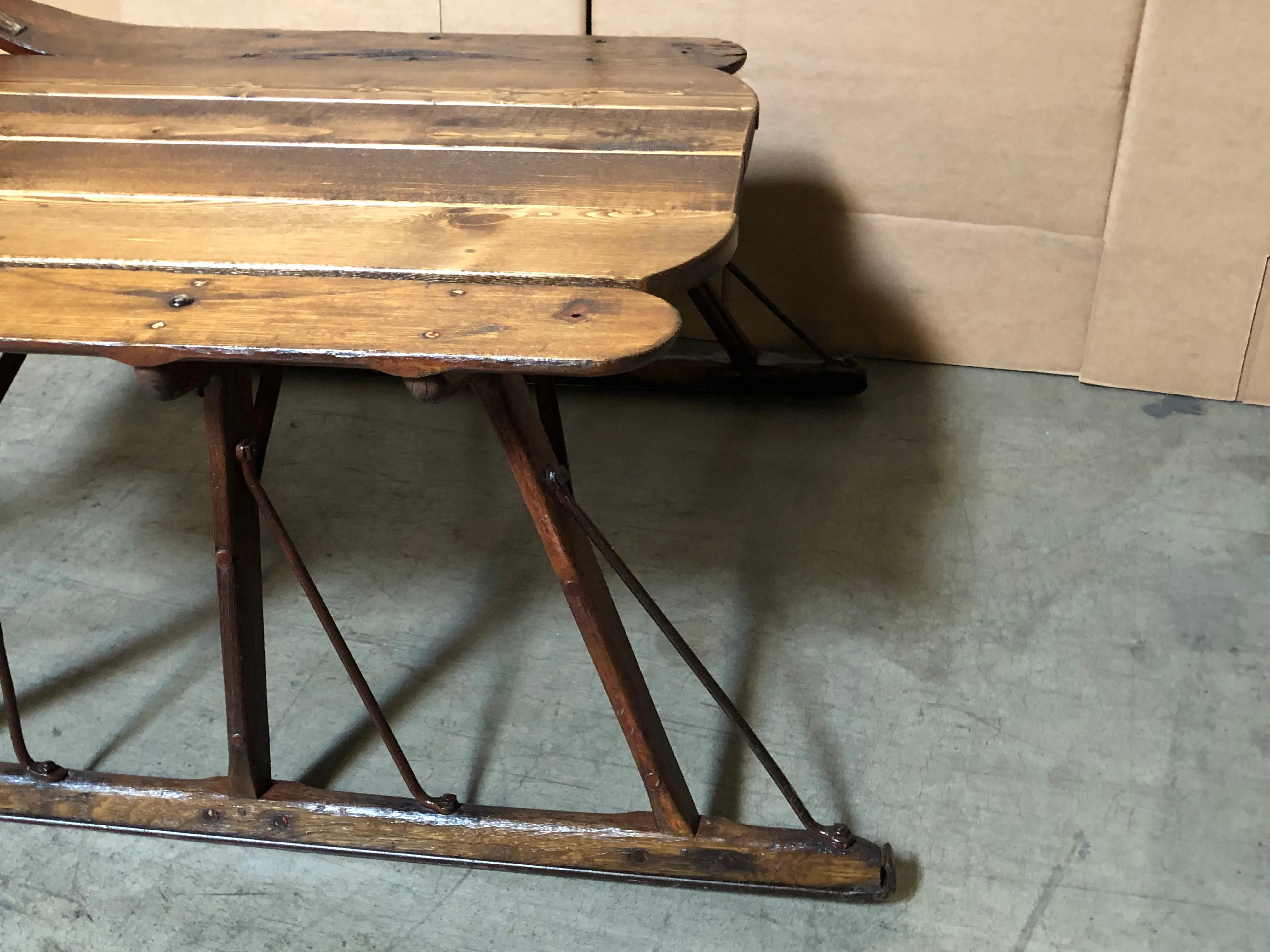 Vintage Sleigh Table