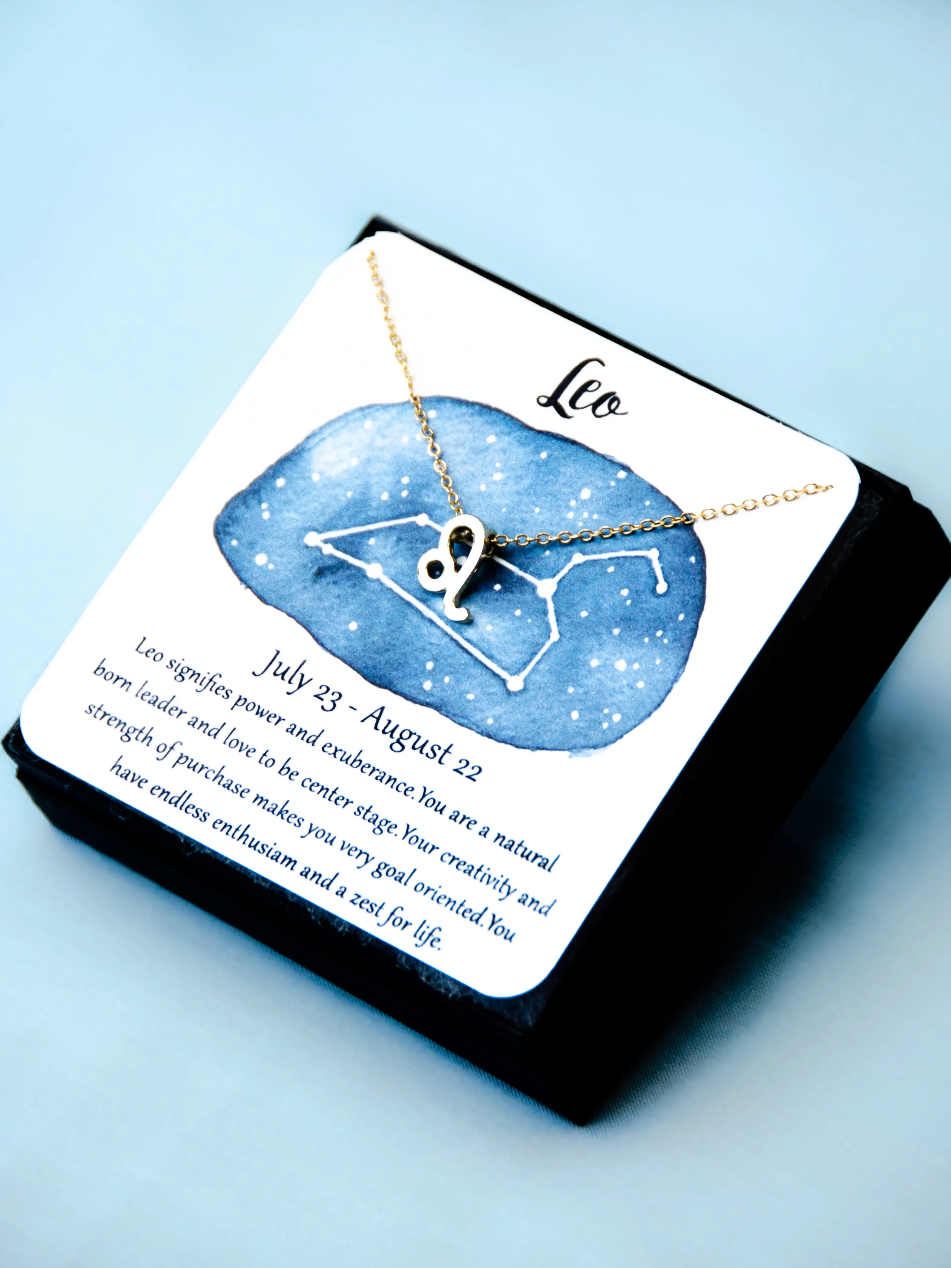 Zodiac Leo Astrological Necklace